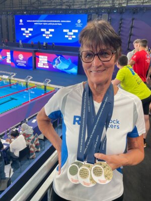 3 Medaillen bei den World Aquatics Master Championships in Doha 2024 (Bild vergrößern)