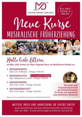 Meldung: Neue Kurse für die Kleinsten