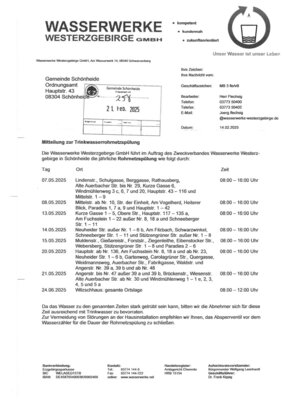 Mitteilung zur Trinkwasserrohrnetzspülung (Bild vergr&ouml;&szlig;ern)