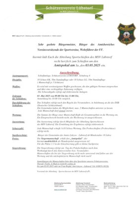 Schießen um den Amtspokal