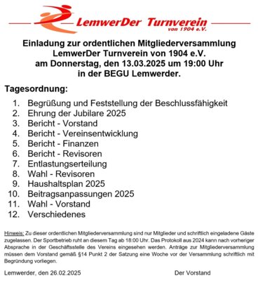 Jahreshauptversammlung am 13.03.2025 (Bild vergr&ouml;&szlig;ern)