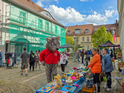 Mal sehen, ob Willy Wolf auch diesmal beim Frühlingsflohmarkt zum Früh-lingserwachen vorbei schaut. Foto: Stadt Pritzwalk (Bild vergrößern)