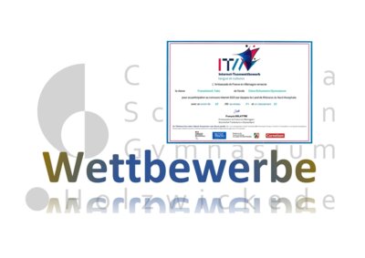 Foto zur Meldung: JgSt. 7: Erfolgreicher Wettbewerb des Französisch-Kurses