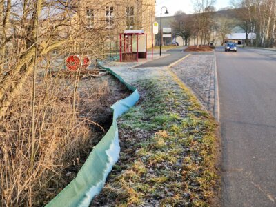 Amphibienschutzzaun Schachtstraße (Bild vergrößern)