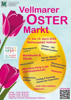 Meldung: Erster Vellmarer Ostermarkt auf dem Rathausplatz