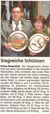 Vereinsmeisterschaft KK 2008 (Bild vergrößern)