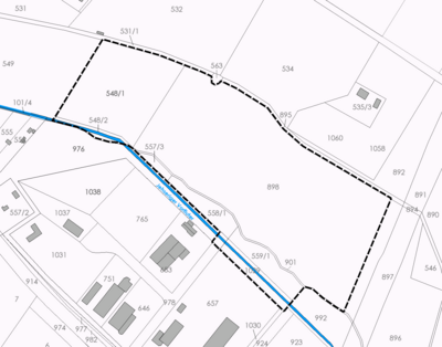 Übersichtskarte Geltungsbereich Plangebiet Bebauungsplan „Erweiterung Gewerbepark Drebkau" (Bild vergrößern)
