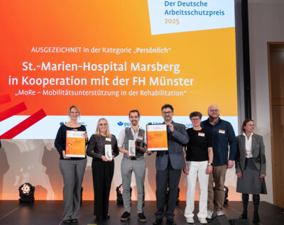 Meldung: St.-Marien-Hospital Marsberg gewinnt Deutschen Arbeitsschutzpreis