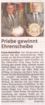Silberteller und Ehrenscheibe 2010 (Bild vergrößern)