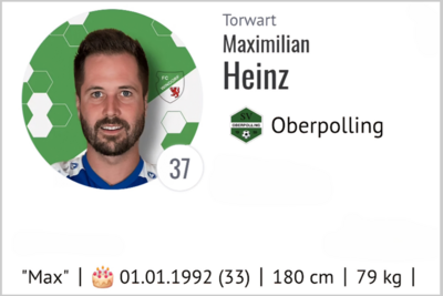 Meldung: Maximilian Heinz hilft bei Oberpolling aus