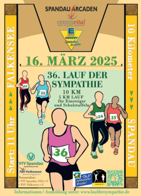 Von Falkensee nach Spandau: 36. Lauf der Sympathie lädt Laufbegeisterte zum 10-Kilometer-Lauf ein