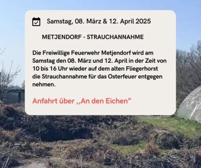 Strauchannahme der FF Metjendorf