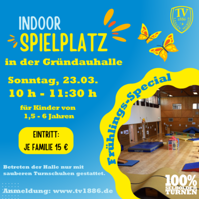 Meldung: Indoorspielplatz für Kinder von 1,5 - 6 Jahren
