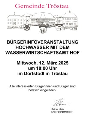 Infoveranstaltung Hochwasserschutz