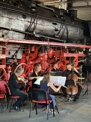 Konzert der Reihe "Klanglandschaft Prignitz" im Historischen Lokschuppen I Foto: Mira Lange (Bild vergrößern)