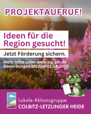 LAG COLBITZ-LETZLINGER HEIDE STARTET 3. PROJEKTAUFRUF: CHANCE FÜR REGIONALE ENTWICKLUNG (Bild vergrößern)