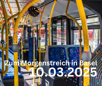 SWEG-Sonderbusse fahren zum Basler Morgestraich (10.03.2025) (Bild vergrößern)