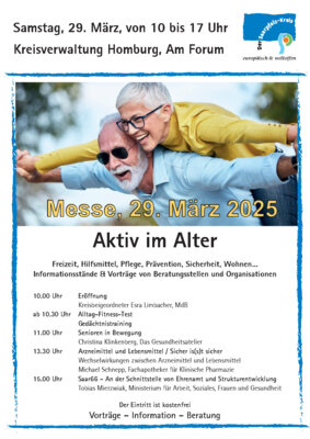 Messe „Aktiv im Alter“ des Saarpfalz-Kreises am 29. März 2025
