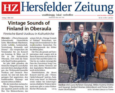 Vintage Sounds of Finland in Oberaula
