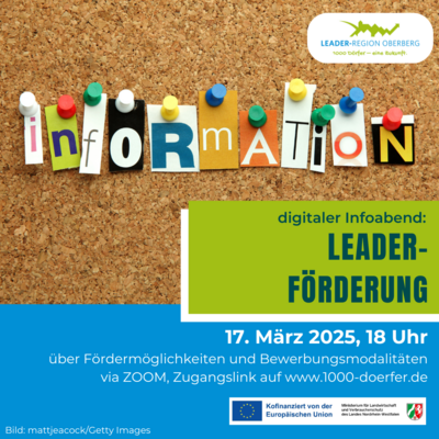 Meldung: Digitale Infoveranstaltung zur LEADER-Förderung
