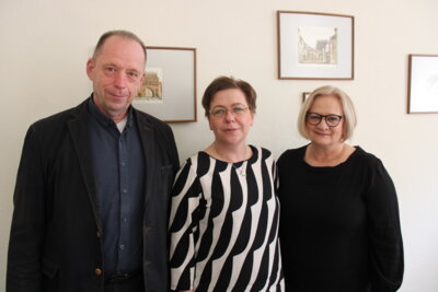 Foto zur Meldung: Neue Kollegin im Malchiner Rathaus willkommen geheißen