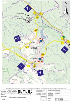 Meldung: Vollsperrung der Fichtelbergerstraße für Restarbeiten