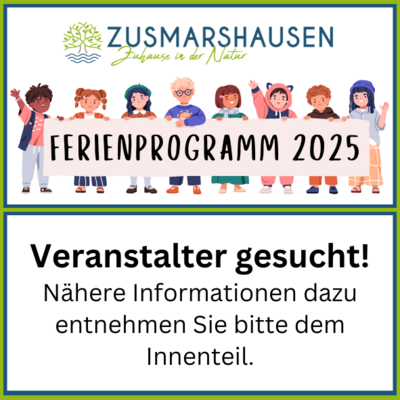 Veranstalter für Ferienprogramm 2025 gesucht (Bild vergrößern)