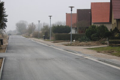 Foto zur Meldung: Modernisierung der Straße der Einheit in Gielow kurz vor Abschluss