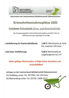Grünschnittannahme 2025 (Bild vergrößern)