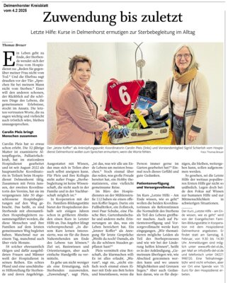 Zuwendung bis zuletzt (Bild vergrößern)