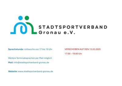 Sprechstunde auf den 13.03.2025 verschoben (Bild vergrößern)