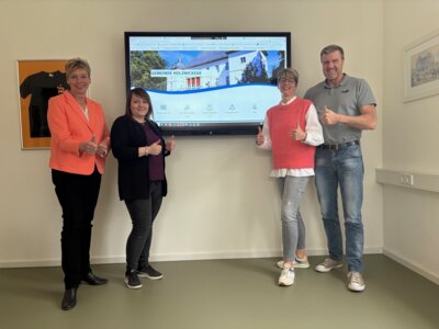 Foto: © Gemeinde Holzwickede; v.l.n.r. : Ulrike Drossel, Nicole Raupach, Jeannine Kampmann, Bernd Kasischke
