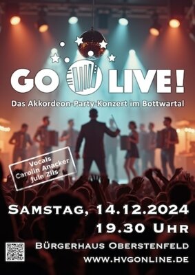 GO live! Auf geht's zum Akkordeon-Party-Konzert im Bottwartal!! (Bild vergr&ouml;&szlig;ern)