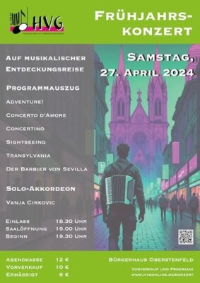 Einladung zum Frühjahrskonzert am 27. April 2024 (Bild vergr&ouml;&szlig;ern)
