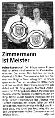 Vereinsmeisterschaft KK 2007 (Bild vergrößern)