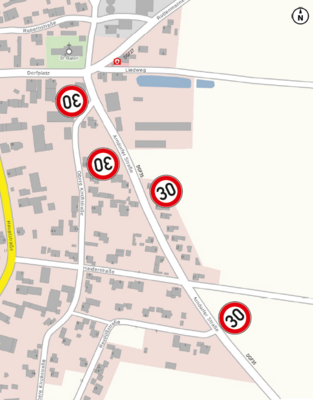 Baumaßnahme auf der B8; Umleitung unter anderem auch über Altenbuch