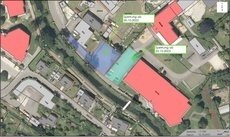 Sperrung der Zufahrt Josef-Wiest-Straße zur Alb-Lauchert-Halle mit Hallenbad (Bild vergr&ouml;&szlig;ern)