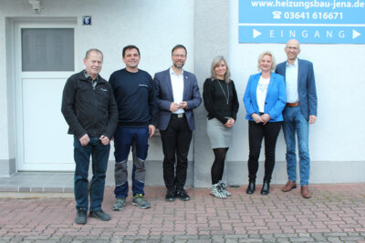 JENAWIRTSCHAFT ZU GAST BEIM HANDWERK: UNTERNEHMENSBESUCH BEI HEIZUNGSBAU DRABANDT (Bild vergrößern)