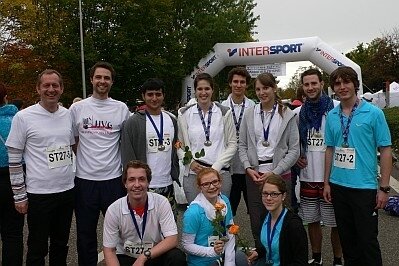 Harmonische Läufer beim Bottwartal-Marathon (Bild vergr&ouml;&szlig;ern)