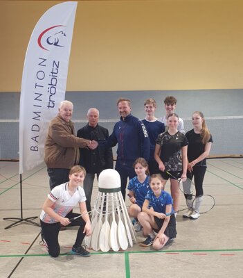 Ehemaliger Tröbitzer Bürgermeister beim Badminton-Verein Tröbitz