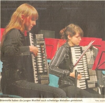 Die musikalische Zukunft des Harmonikavereins ist gesichert (Bild vergr&ouml;&szlig;ern)