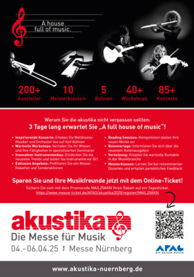 Akustika lädt die Musikinstrumentenbranche nach Nürnberg