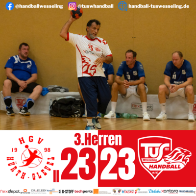 Meldung: HGV Hürth-Gleuel II : 3.Männer - 23:23 [Spielbericht]