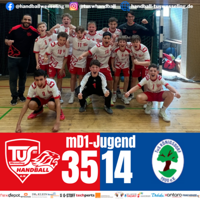 Meldung: mD1-Jugend : TuS Königsdorf - 35:14 [Spielbericht]