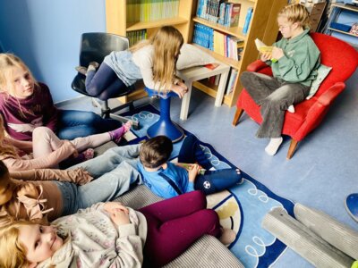 Foto zur Meldung: Leseprojektwoche an unserer Schule – Ein voller Erfolg!