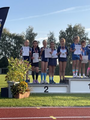 Meldung: 2. Platz bei den Leichtathletik LM der Mädchen U10 in Sanitz