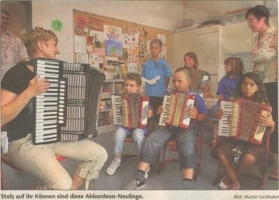 Premiere am Akkordeon (Bild vergr&ouml;&szlig;ern)