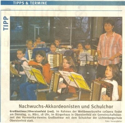 Zweitklässler laden zum Konzert ein (Bild vergr&ouml;&szlig;ern)