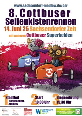 Meldung: Anmeldung zum 8. Cottbuser Seifenkistenrennen geöffnet!