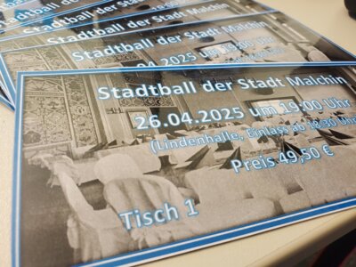 Foto zur Meldung: Erster Stadtball in Malchin - Kartenvorverkauf gestartet